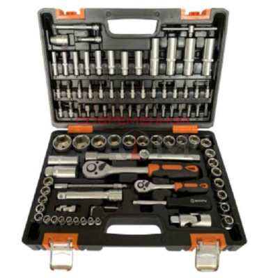Набор инструментов ВИХРЬ АВТО 1/2", 1/4", CrV, в кейсе 94 предм/73/6/7/7